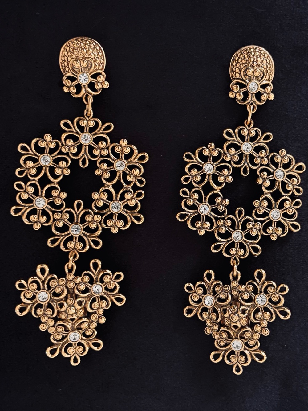 #6 Vintage Jose Barrera for Avon Imperial Elegance Chandelier Earrings